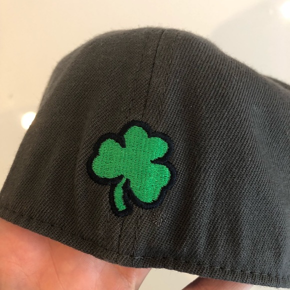 Fitted Notre Dame Hat Gray & Green - Picture 2 of 5